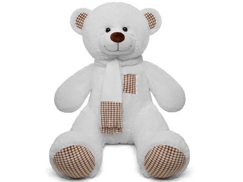 Купить оптом Медведь Тоффи 150 см белый в Луганске