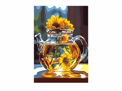 81349&nbsp;[Кпн-279]Картина на картоне с красками 20х28,5 см по номерам. В ЛУЧАХ СОЛНЦА