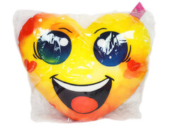 81478&nbsp;[HRT-010]Подушка-игрушка Сердце улыбка желтое 32х25см HRT-010