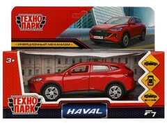 81492&nbsp;[F7-12-RD]4660254408074 Машина металл HAVAL "haval f7", длина 12 см, дв, багаж, инер, красн, в кор. Технопарк в кор.2*36шт F7-12-RD