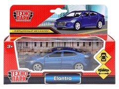 81496&nbsp;[67701B]4660254453401 Машина металл HYUNDAI ELANTRA 11,4 см, двери, инерция, кор. Технопарк в кор.2*48шт 67701B