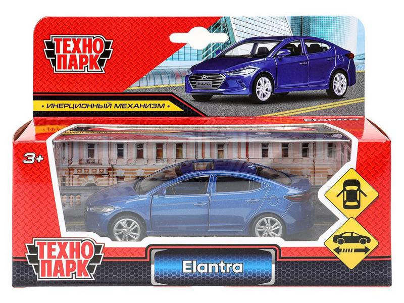 Купить оптом 4660254453401 Машина металл HYUNDAI ELANTRA 11,4 см, двери, инерция, кор. Технопарк в кор.2*48шт 67701B в Луганске