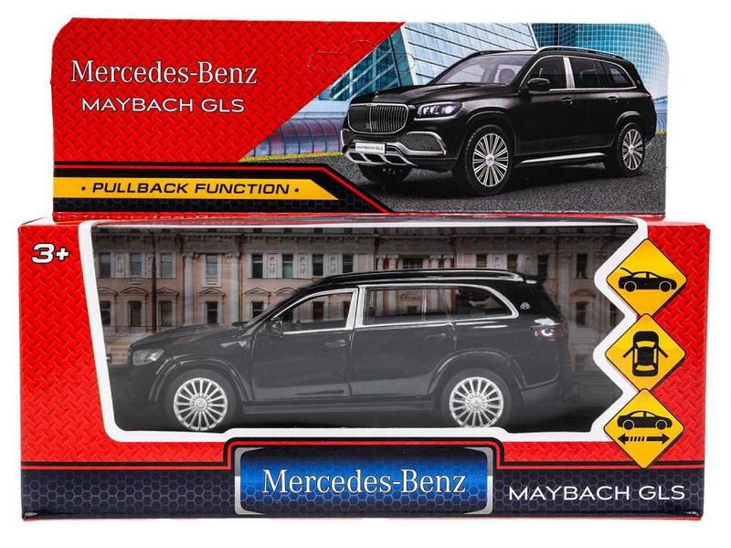 Купить оптом 4660254436442 Машина металл MERCEDES-BENZ gls maybach 12см, дв,баг,ин,черный, кор. Технопарк в кор.2*36шт MAYBCHGLS-12-BK в Луганске
