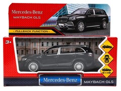 4660254436442 Машина металл MERCEDES-BENZ gls maybach 12см, дв,баг,ин,черный, кор. Технопарк в кор.2*36шт MAYBCHGLS-12-BK