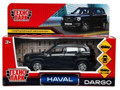 81502&nbsp;[DARGO-12-BK]4660254452824 Машина металл HAVAL haval dargo,дл 12 см, дв,багаж,инер, черный, в кор. Технопарк в кор.2*36шт DARGO-12-BK
