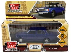 4660254414815 Машина металл ваз-2107 длина 12 см, двери, багаж, инерц, темно-синий, кор. Технопарк в кор.2*36шт 2107-12-BU1 (72)