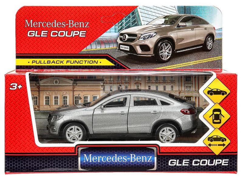 Купить оптом 4690590159231 Машина металл MERCEDES-BENZ GLE COUPE длин 12 см, двери, багажн, серый, кор. Технопарк в кор.2*36шт GLE-COUPE-GY (72) в Луганске