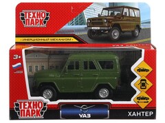 81517&nbsp;[HUNTER-12-GN]4650250568148 Машина металл УАЗ ХАНТЕР  длина 12 см, двери, багаж, инерц, болотный, кор. Технопарк в кор.2*36шт HUNTER-12-GN (72)