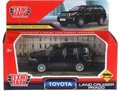 4630395043373 Машина металл TOYOTA LAND CRUISER PRADO длина 10,5 см, инерц, черный, в кор. Технопарк в кор.2*36шт PRADO-11-BK