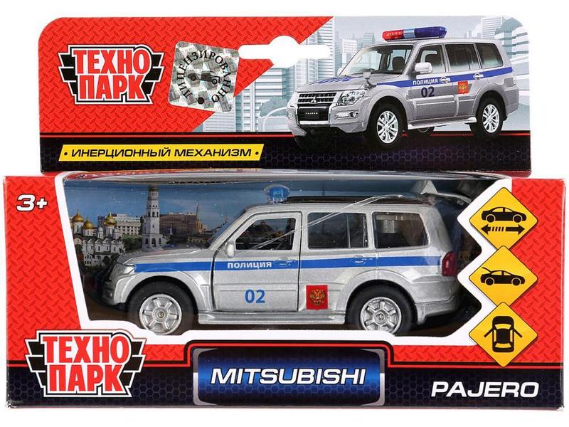 Купить оптом 4690590143551 Машина металл MITSUBISHI pajero ПОЛИЦИЯ 12 см, двери, баг., инерц., кор. Технопарк в кор.2*24шт SB-17-61-MP(P)-WB в Луганске