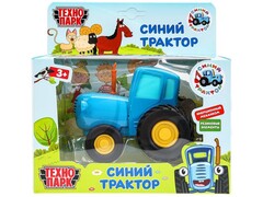 81539 [BLUTRA-11-BU] 4680107999443 Модель металл СИНИЙ ТРАКТОР длина 11 см, инерц, синий, кор. Технопарк в кор.48шт BLUTRA-11-BU (48)