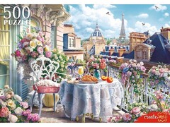 81627 [Ф500-8264] ПАЗЛЫ 500 элементов. ЗАВТРАК НА БАЛКОНЕ В ПАРИЖЕ