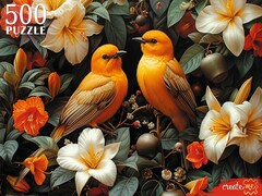 81633 [П500-7617] ПАЗЛЫ 500 элементов. ЗОЛОТЫЕ ПТИЦЫ