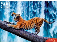 81639 [ШТП500-8717] ПАЗЛЫ 500 элементов. ТИГР У ВОДОПАДА