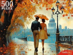 81643 [П500-7620] ПАЗЛЫ 500 элементов. ПАРА В ОСЕННЕМ ПАРКЕ