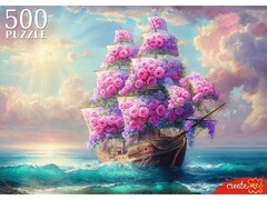 81648 [Ф500-1734] ПАЗЛЫ 500 элементов. ЦВЕТОЧНЫЙ КОРАБЛЬ