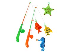 Рыбалка "Удачный улов" (4 морских жителя 2 удочки) 20*50 см M1134