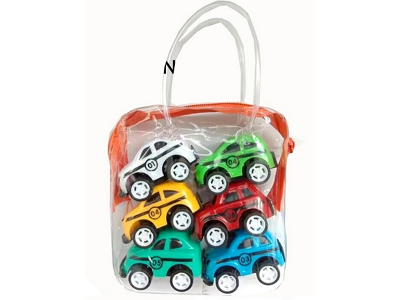 Купить оптом Набор инерц. машин 5 см 6 шт в сумочке 2386222 в Луганске