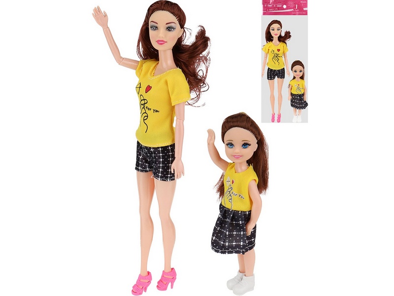 Купить оптом Кукла шарнирная 29 см с ребенком в пак. 2809944 в Луганске