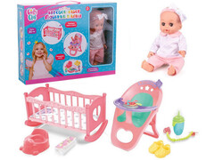 81704&nbsp;[IT108546]Пупс 30 см (пьет, писает, закрывает глазки при наклоне) с аксесс. 46*35*10,5 см в кор. IT108546