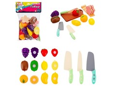 81709&nbsp;[IT109922]Набор разрезных фруктов с посудой 12 предметов  31*19*5 см в пак. IT109922