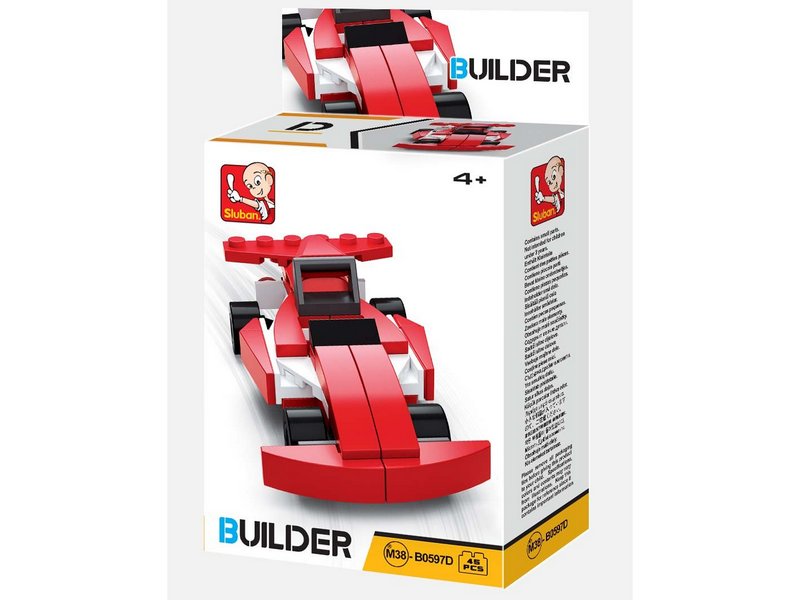 Конструктор "Гоночная машина" 48 дет. в кор. M38-B0597D