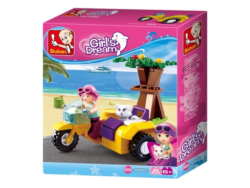 Конструктор "Прогулка по пляжу" 67 дет. в кор. M38-B0600C