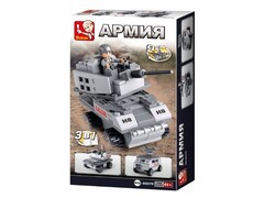 81727&nbsp;[M38-B0537B]Конструктор 3 в 1 "Армия. Бронемашина" 110 дет. в кор. M38-B0537B