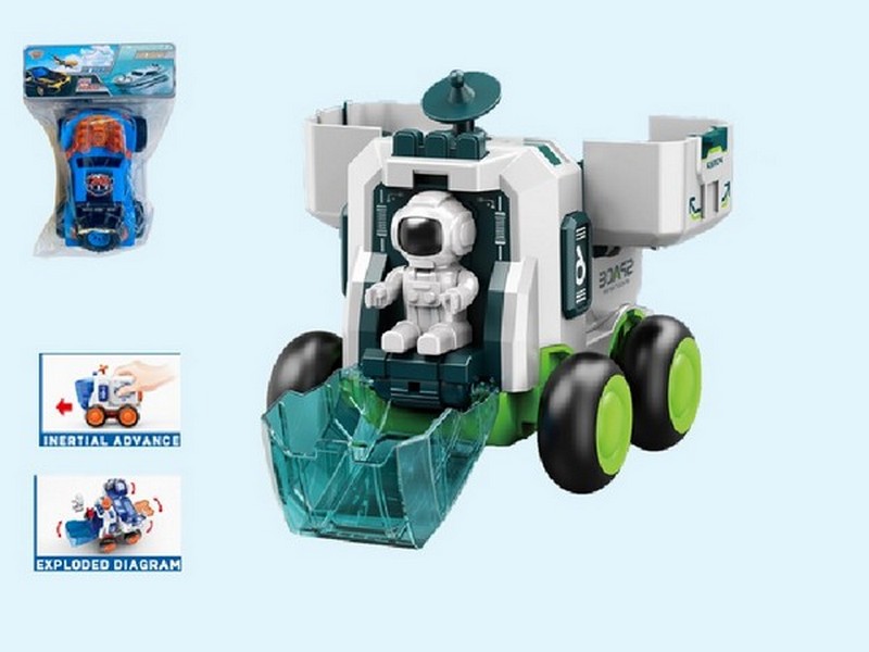 Машина инерц. «Космос» (открыв. двери) 16,5*23 см в пак. M1582-22