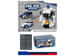 Трансформер-джип "Полиция" на бат. (свет,звук) 16,5*8*8 см в кор. Y9414178