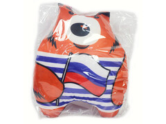 Подушка-игрушка Медведь с флагом 30см PPR-007