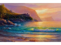 82060 [Х-4051] Холст с красками 22х30 см по номерам. Морской бриз