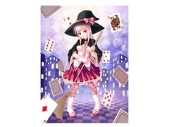 82061 [Х-3971] Холст с красками 22х30 см по номерам. Карточная магия