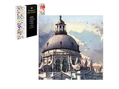 82107 [59803] Алмазная мозаика 30*30 см «Собор в облаках» (с подр., полн. заполн.)