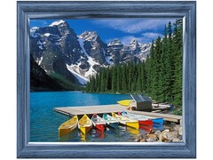 82114 [ST946] Алмазная мозаика 30х40см «Лодки в горном озере» (с подр., с полн. заполн.)