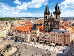 82116 [ACD5049] Алмазная мозаика 40х50см «Дневная Прага» (с подр., с част. заполн.)