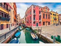 82128 [FC045] Алмазная мозаика 30х40см «Яркие дома» (с подр., с полн. заполн.)