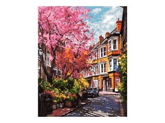 82144 [Рх-154] Холст с красками 40х50 см по номерам. Яркий пейзаж