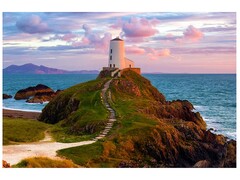 82177 [ACF085] Алмазная мозаика 20х30 см «Дорожка к маяку» (без подр., с част. заполн.)