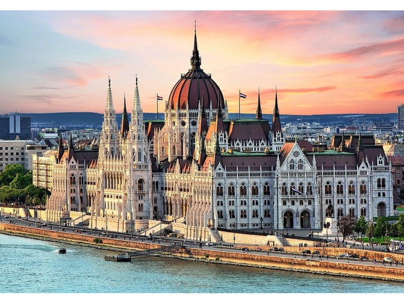 Купить оптом Алмазная мозаика 30х40 см «Прекрасный Будапешт на закате» (полн. заполн., без подр.) в Луганске