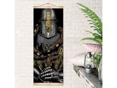 82222 [HRP0040] Картина-панно по номерам 35*88 см Рыцарь