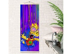 82240 [HRP0050] Картина-панно по номерам 35*88 см Барт Симпсон