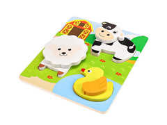 Вкладыш деревянный "Ферма" 12,5х14,5 см