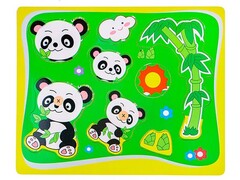 Вкладыш деревянный "Панда" 16,5*21,5 см