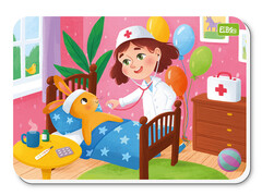 82255 [ET04-022] Пазлы магнитные А5 "Доктор" 12 элементов