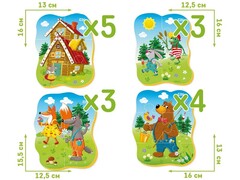 82267 [ET02-020] Пазлы мягкие "Теремок" 4 картинки