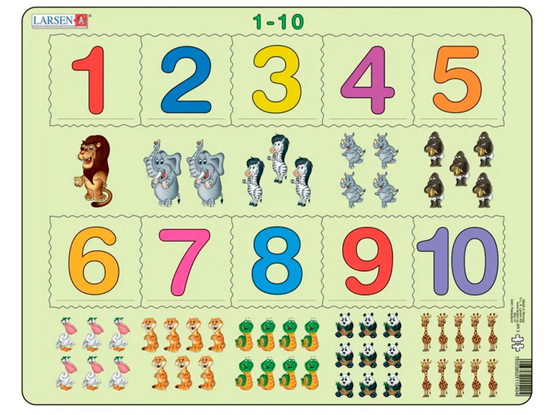 Купить оптом Вкладыш «Счёт от 1 до 10» в Луганске