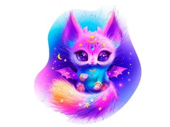 Пазлы деревянные «Кошечка Луна» 63 деталей 26 х 29 см