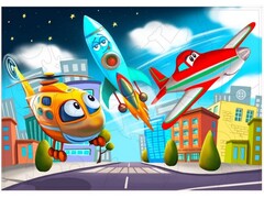 82326 [MPZCT29-M] Пазлы деревянные «Авиатехника» 18 деталей 28,7 х 20 см