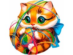 82332 [MPZCAN39-M] Пазлы деревянные «Котенок» 46 деталей 23 х 23 см